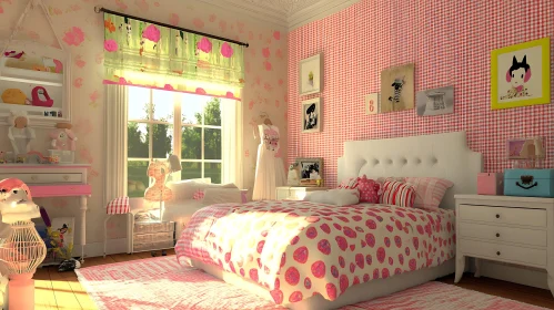 Cozy Bedroom with Pink Accents