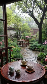 Tranquil Garden Tea Time