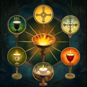 Religious Symbolism Chalices and Candles