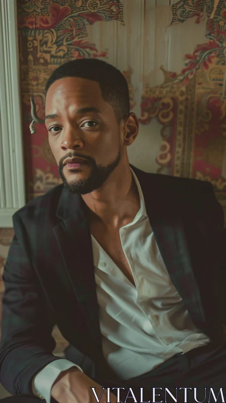 AI ART Will Smith Stylish Portrait