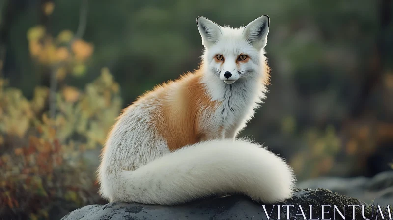 Arctic Fox Beauty in the Wilderness AI Image