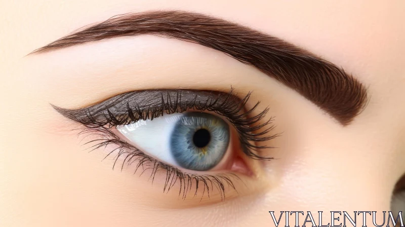 AI ART Close-up of a Woman's Eye | Captivating Pop Art