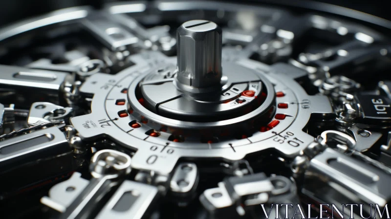 AI ART Detailed Close-up of Mechanical Watch - A Study in Precision and Chaos