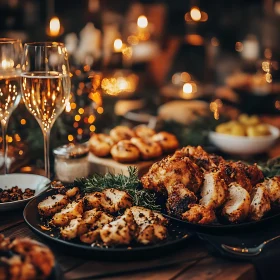 Gourmet Celebration: Champagne and Roasted Chicken