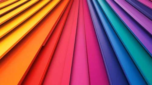 Radiant Color Spectrum Abstract Art