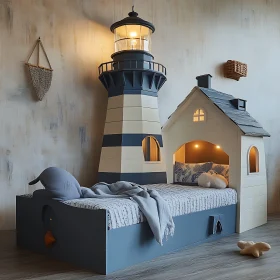 Whimsical Lighthouse Bed for Children