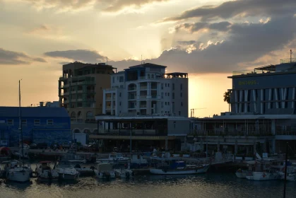 Limassol Harbor Evening Serenity