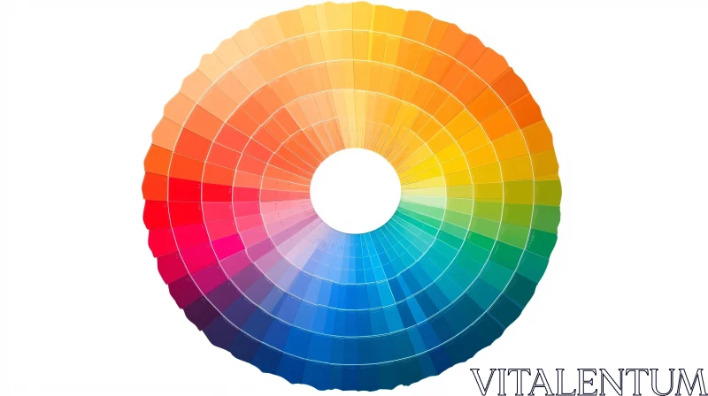 AI ART Circular Color Spectrum - Artistic Palette