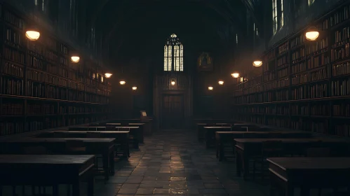 Dark Academia Library