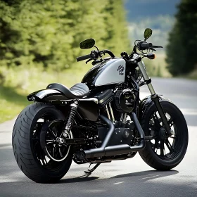 Motorcycle on Open Road