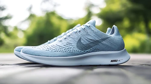 Sport Footwear: Light Blue Sneakers