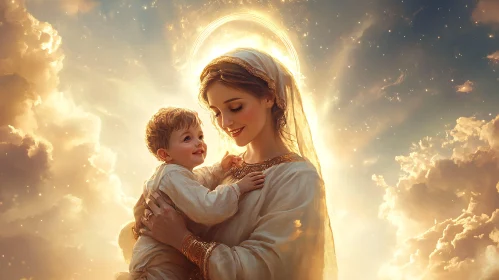 Mother's Love in Heavenly Light