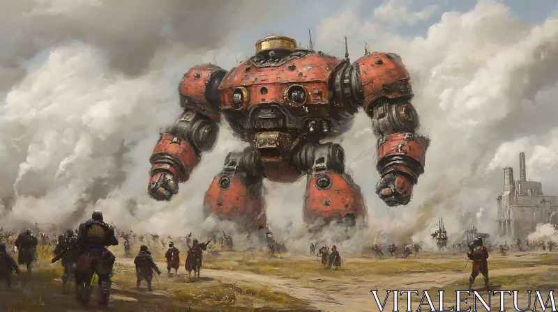 Futuristic Robot War Machine Artwork AI Image