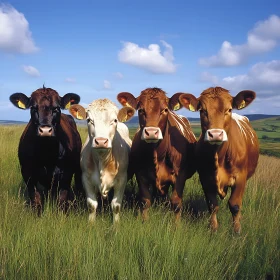 Cattle Grazing on a Sunny Day