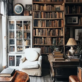 Cozy Reading Nook with Books