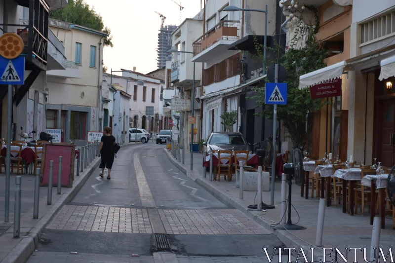 Mediterranean Street Charm Free Stock Photo