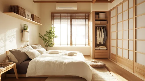 Peaceful Bedroom with Natural Light