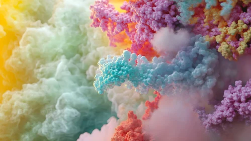 Dreamy Cloudscape in Pastel Hues