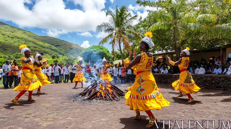 Cultural Celebration with Traditional Dance AI Image