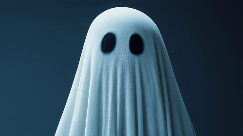 Mysterious Ghost in White Sheet