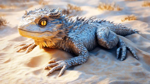 Desert Lizard Portrait