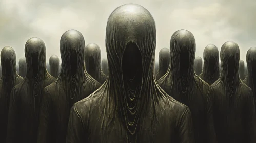 Silent Procession of the Faceless Entities