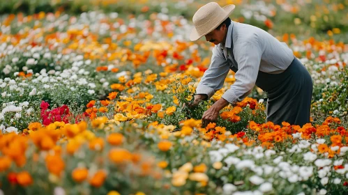 Flower Field Harvest