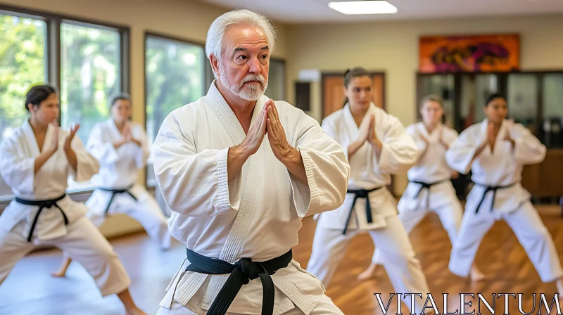 AI ART Martial Arts Class in Traditional Uniforms