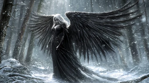 Dark Angel in Winter Wonderland