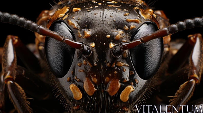 Close-up Intricate Insect Portraits | Chiaroscuro Style Photography AI Image