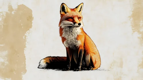 Fox Illustration - Animal Kingdom Art
