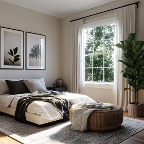 Calm Bedroom with Natural Light