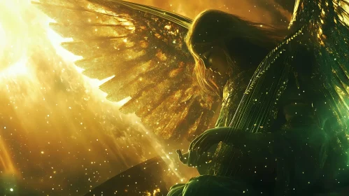 Celestial Angel with Harp