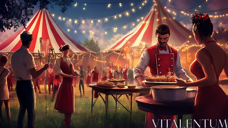 Fair Celebration with Food AI Image