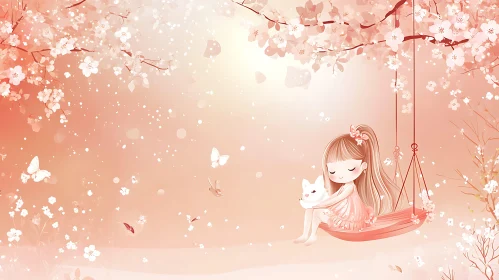 Childhood Dreams: A Girl's Serene Moment