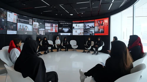 Girls Circle in Modern Space