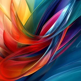 Swirling Colors Abstract Art Piece