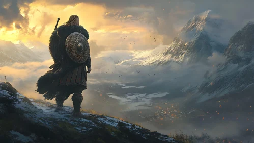Mountain Warrior Scene