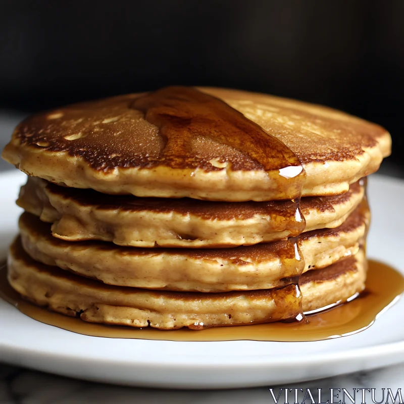 Delicious Pancakes with Syrup