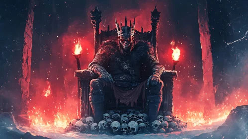 Grim Ruler on Throne of Skulls