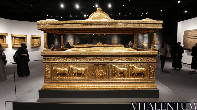 Ancient Golden Artifact on Display