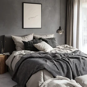 Minimalist Bedroom with Soft Textures