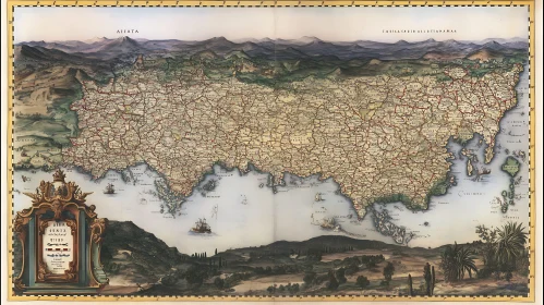 Vintage Asia Map - Old World Cartography
