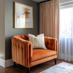 Interior with Orange Armchair and Painting