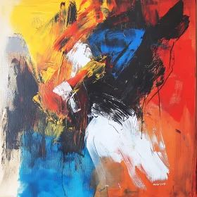 Vivid Abstract Expressionism Artwork
