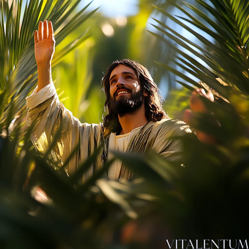 Man Blessing in Natural Light