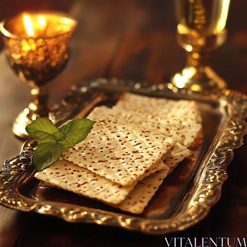 Matzah and Mint: A Passover Scene