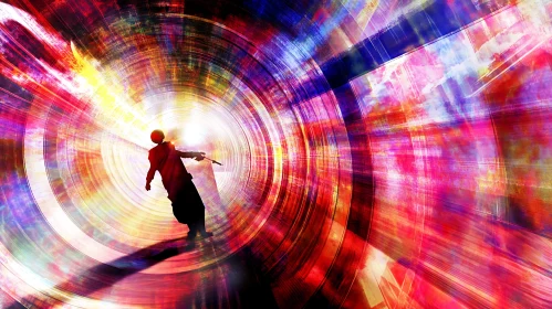 Swirling Colors Abstract Art