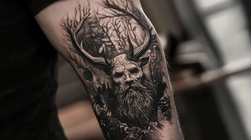 Fantasy Forest Tattoo on Arm