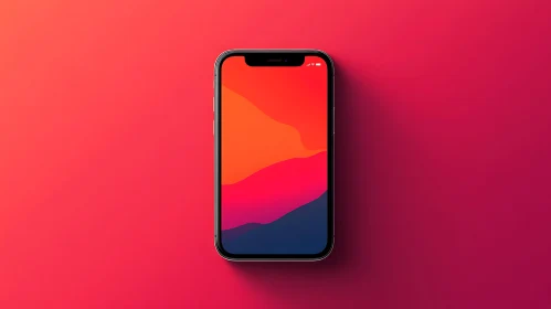 Mobile Phone with Abstract Screen Design